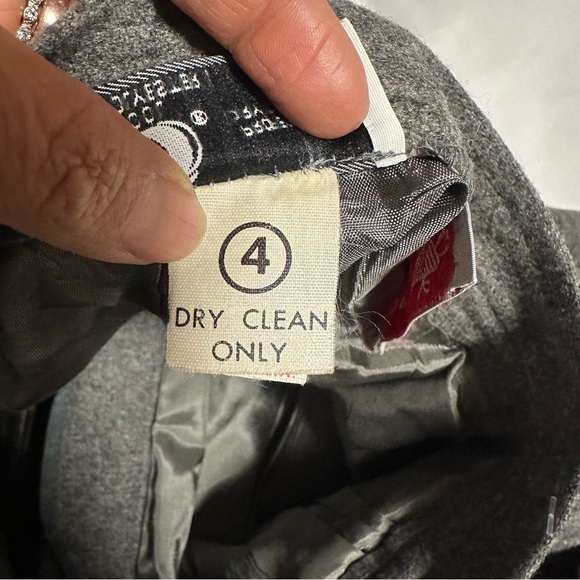 Evan Picone Gray Trousers size 4 80% wool - Picture 16 of 16